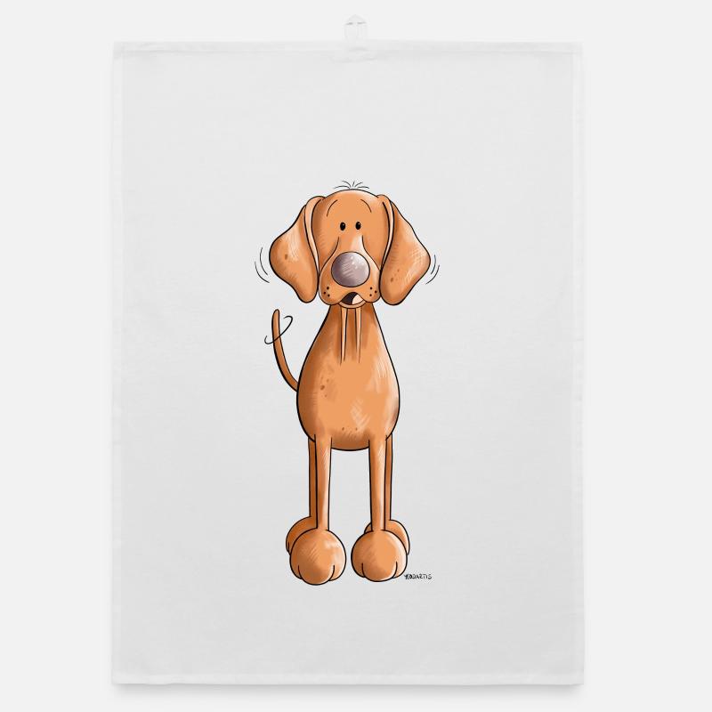 Knuffiger Vizsla Organic Geschirrtuch