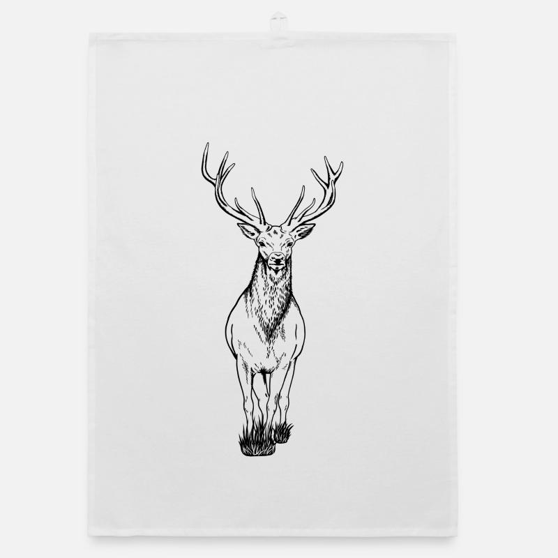 Deer Organic dish towel