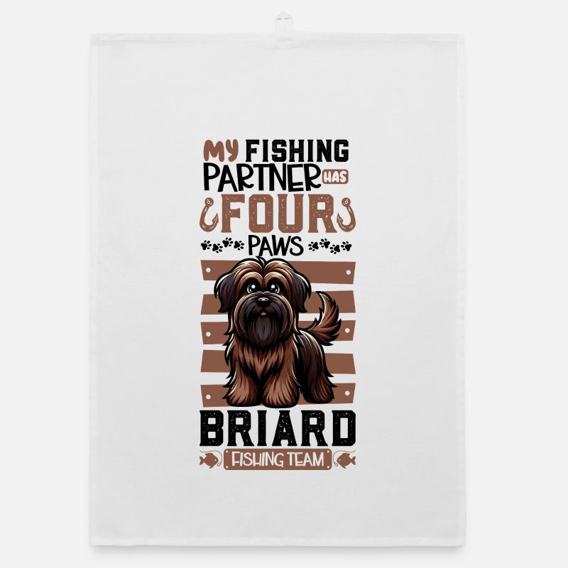 Pêche et Briard Torchon bio