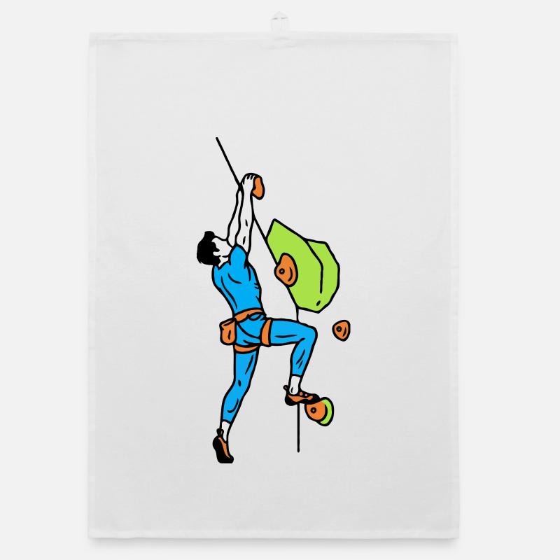 Steep wall climber Organic dish towel