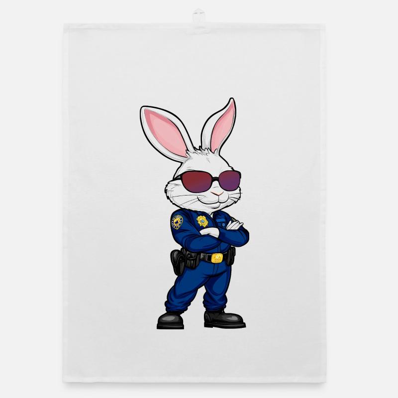 Policier Lapin Torchon bio
