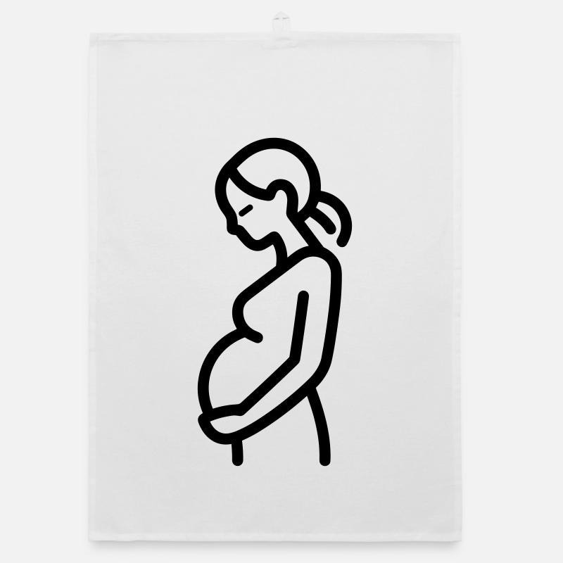 pregnant woman Organic dish towel