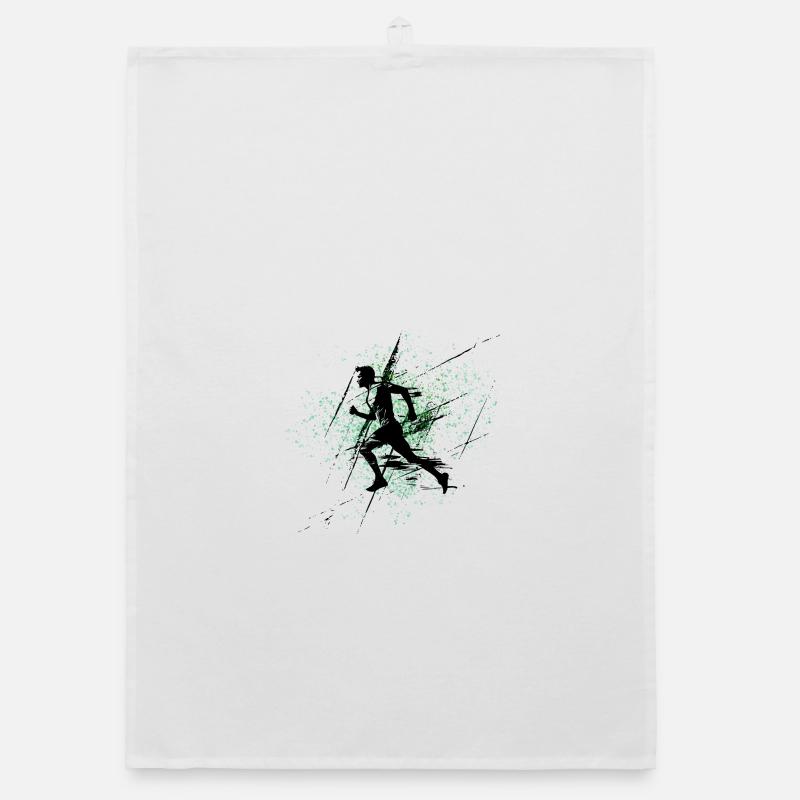 Green Spray Runner Organic dish towel