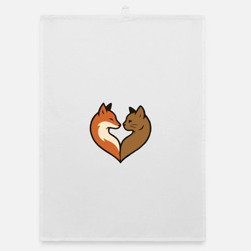 Forme de cœur d’animal Torchon bio