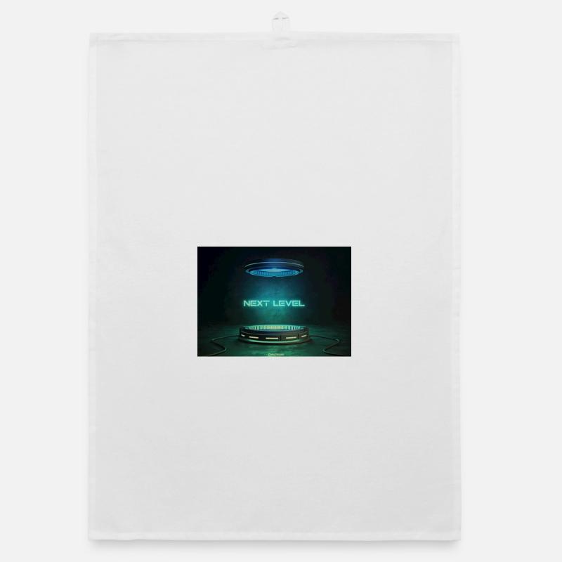 Next Level Neon Portal Organic Geschirrtuch