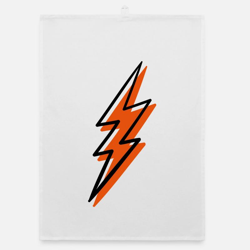 Foudre de feu en spirale Torchon bio