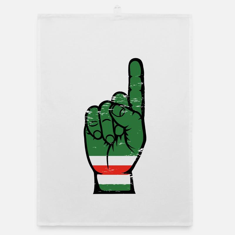 Chechnya flag number 1 used Organic dish towel