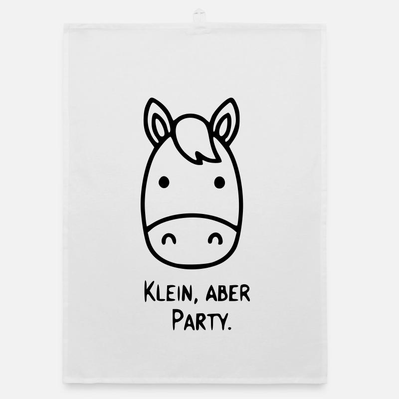 Cheval mignon | Petit mais festif ! Torchon bio