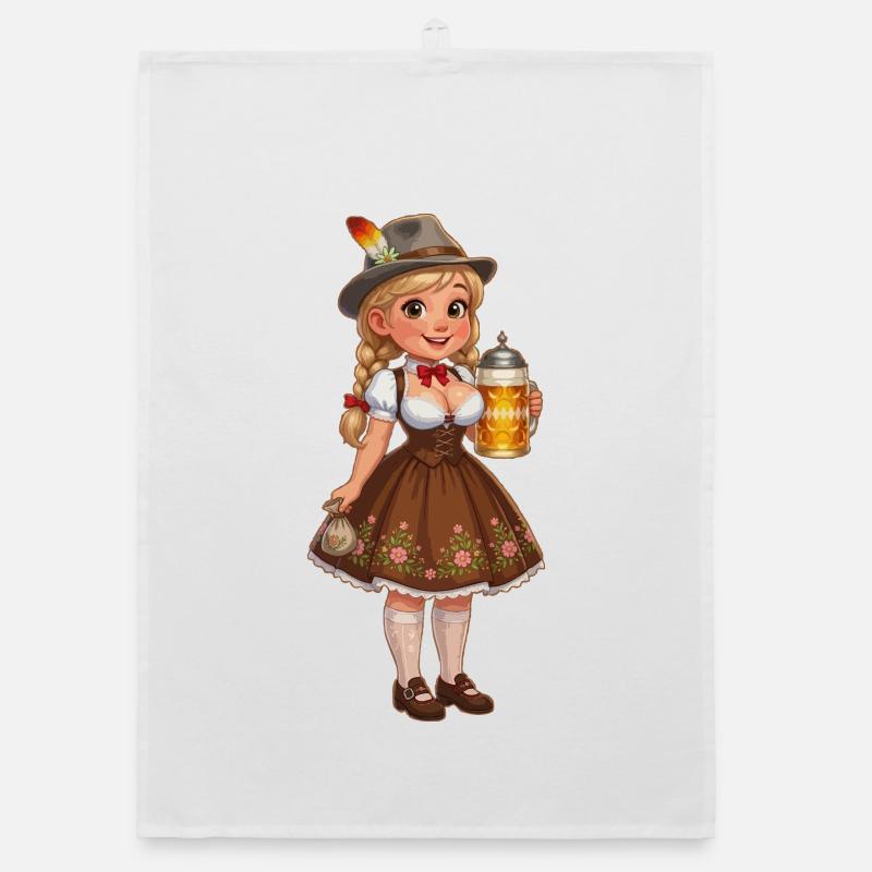 Dirndl Bavaroise Octobre Fêtard Torchon bio