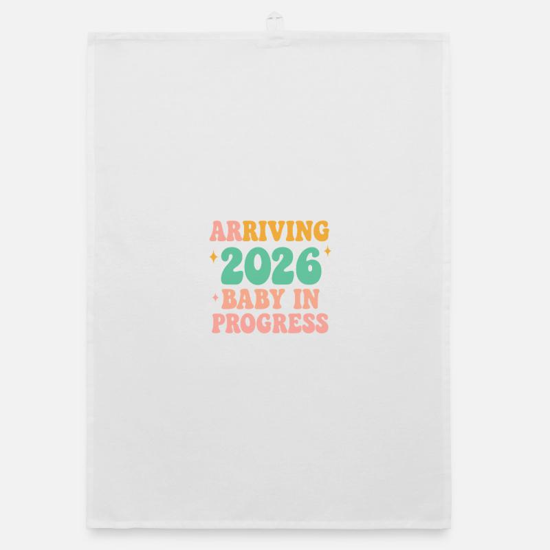 Bébé en devenir - Arrivée en 2026 Torchon bio