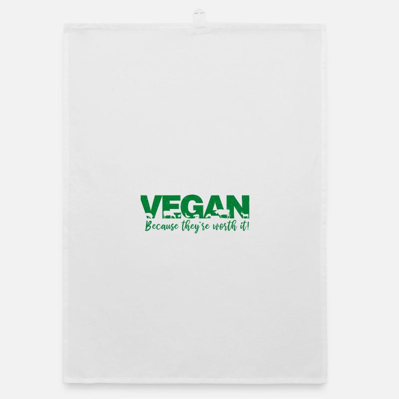 Végétalien parce qu’ils en valent la peine Torchon bio