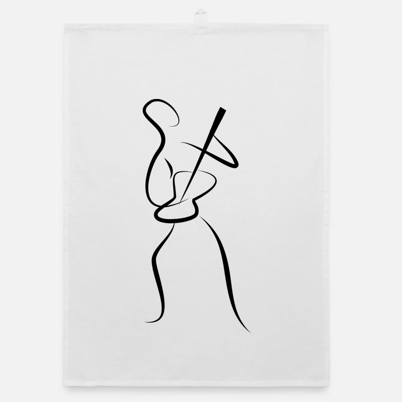 guitarist Organic dish towel