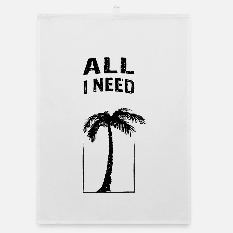 ALL I NEED whole palm tree Organic dish towel
