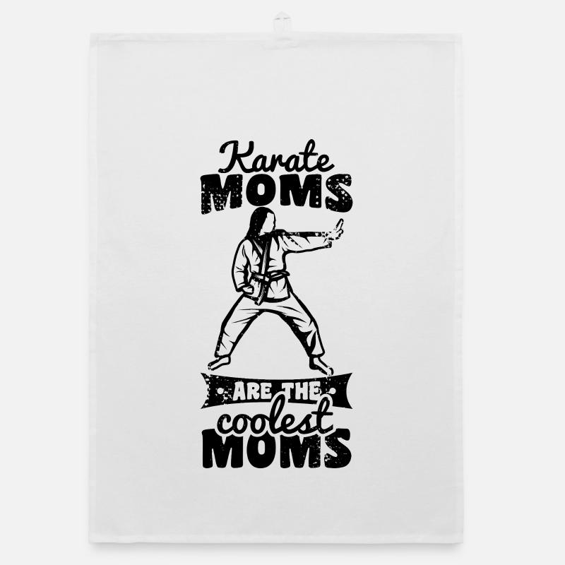 Les mamans karaté sont les mamans les plus cool Torchon bio