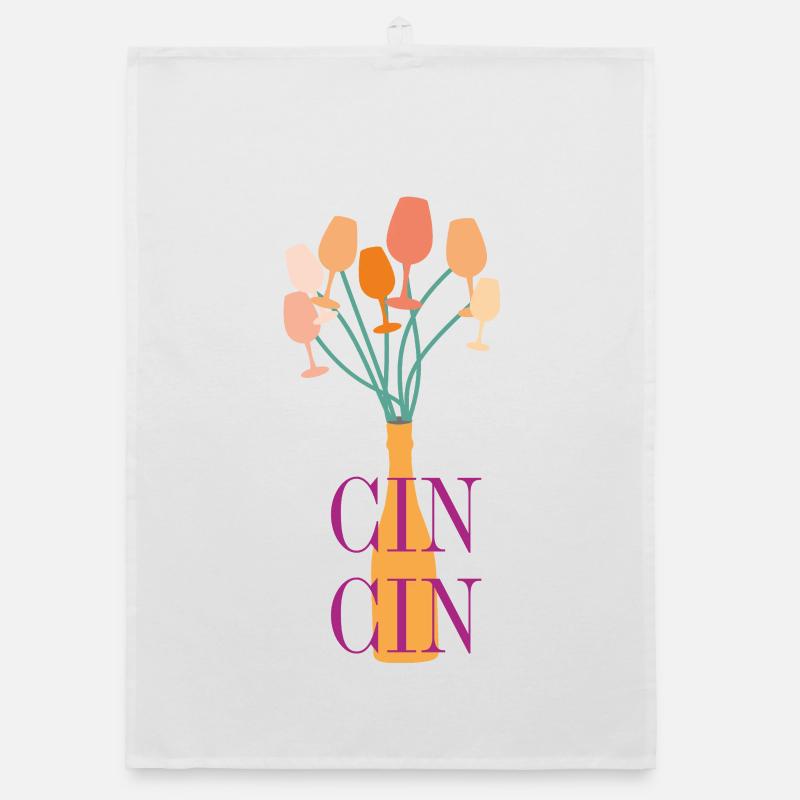 Aperitif Typography Organic dish towel