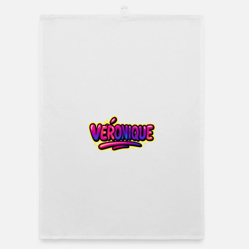 Graffiti Name Véronique printable on everything! Organic dish towel