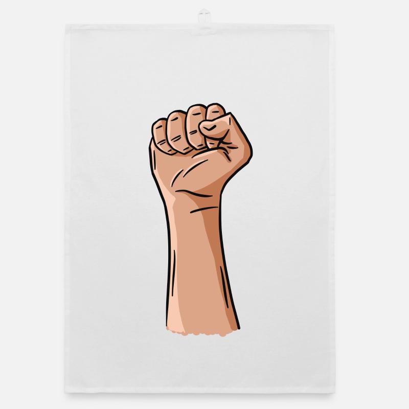 Main avec le poing fermé Torchon bio