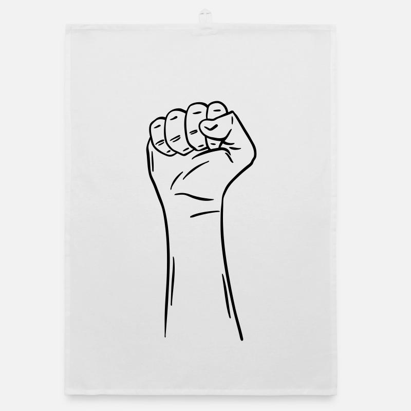 Hand Faust 2 / Faust / Kampf / Protest Organic Geschirrtuch