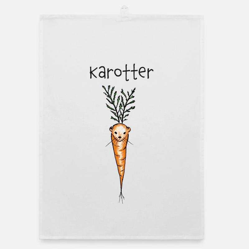 Karotter - Otter, Karotte Organic Geschirrtuch