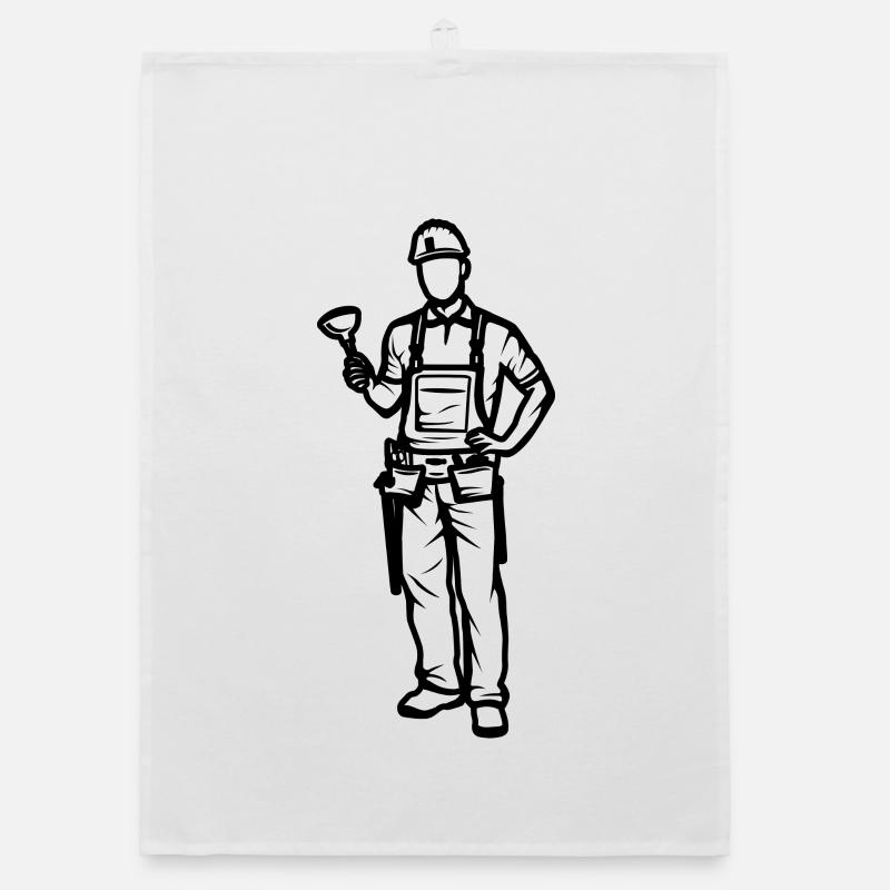 Garçon plombier Torchon bio