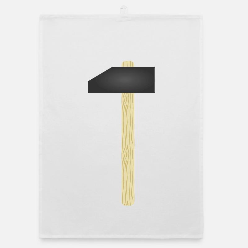 Metal Hammer Design Organic dish towel