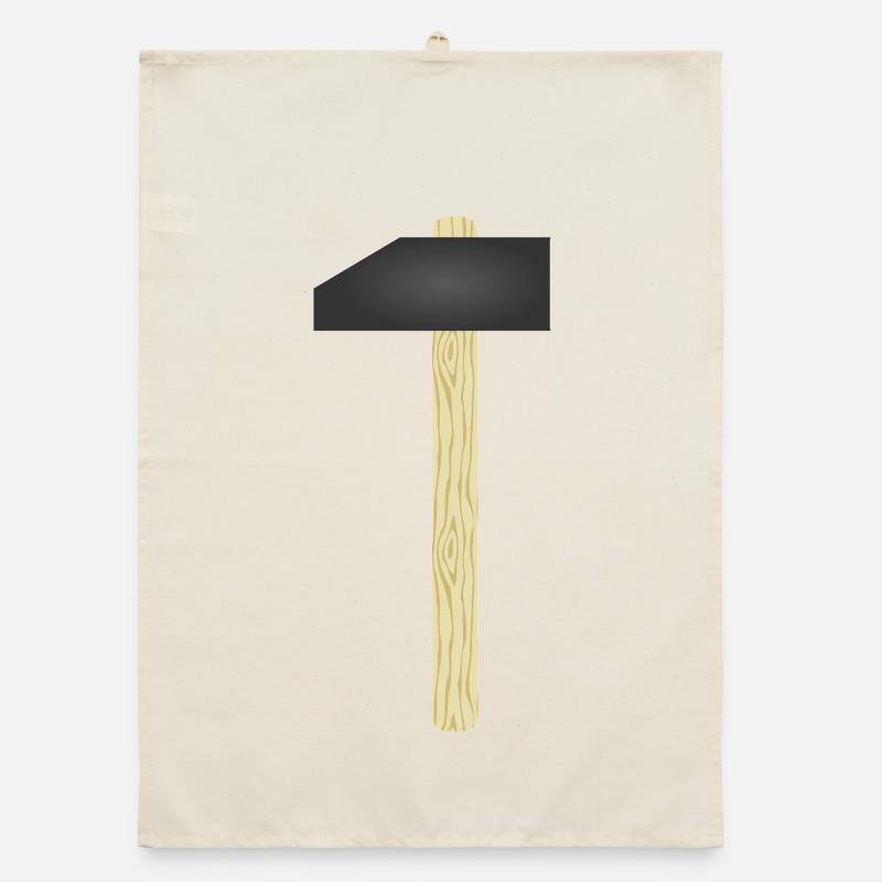 Conception de marteau en métal Torchon bio