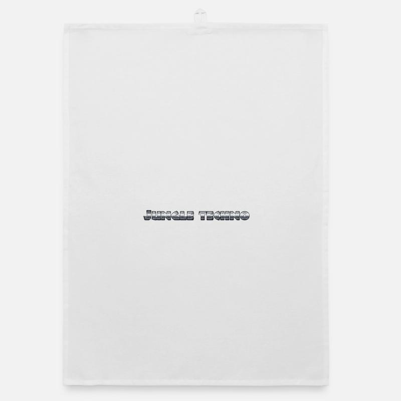 Vivid Jungle Techno Print Organic dish towel