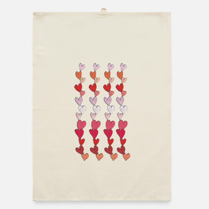 heart chain tissue Organic dish towel