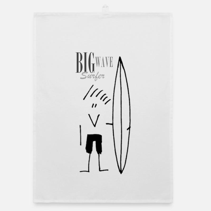 Big Wave Surfer Organic dish towel