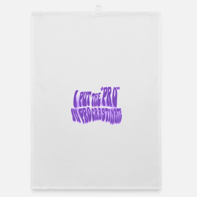 Pro in procrastination Organic dish towel