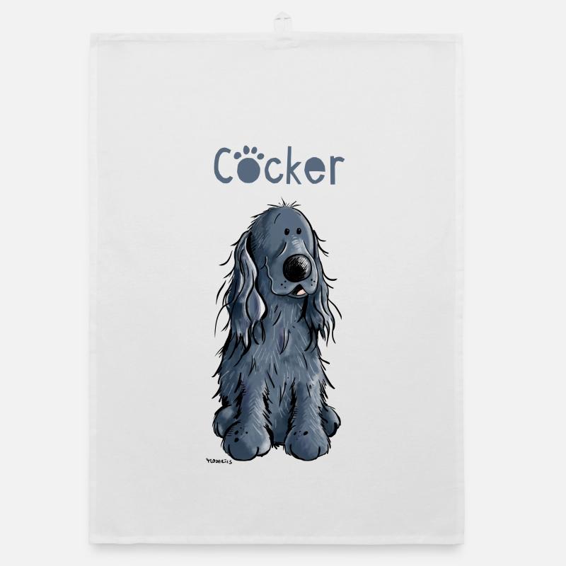 Drôle Cocker Spaniel Torchon bio