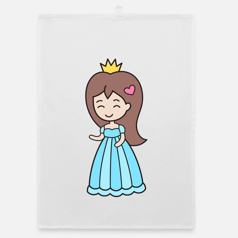 Prinzessin - Organic Geschirrtuch - Weiß