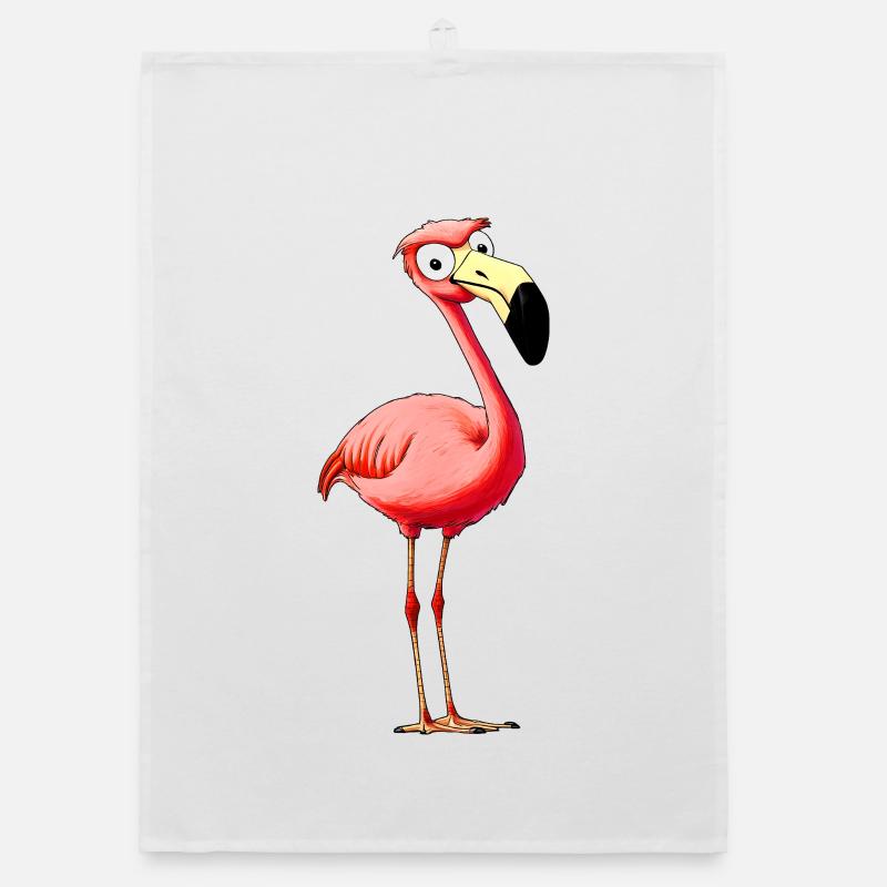 Flamingos Style Organic dish towel