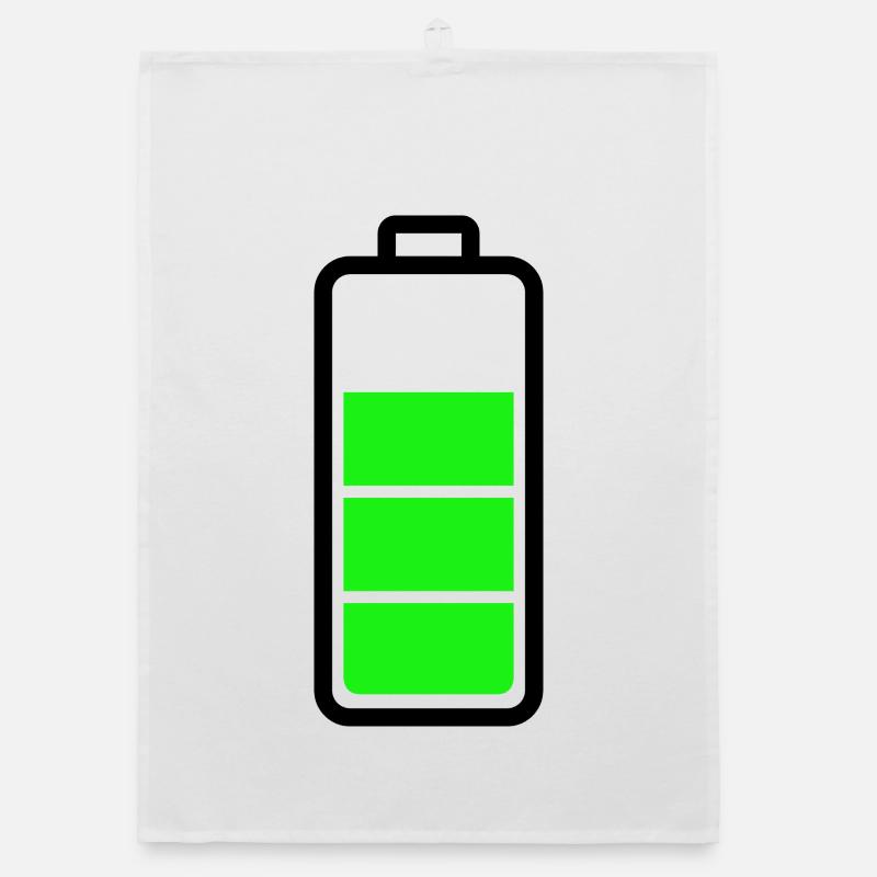 schwache Batterie Organic Geschirrtuch