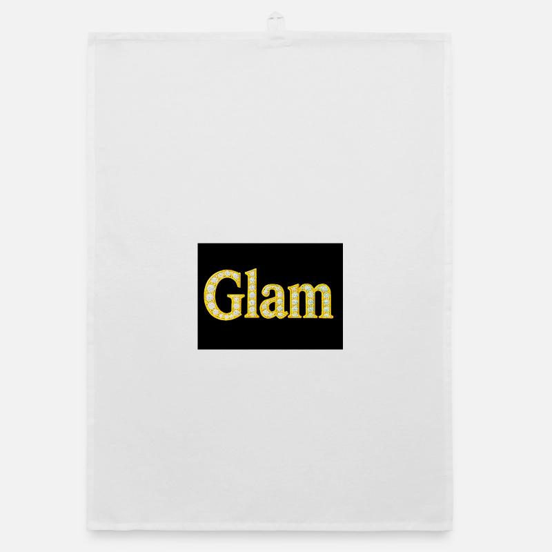Glam Diamant Buchstaben Organic Geschirrtuch