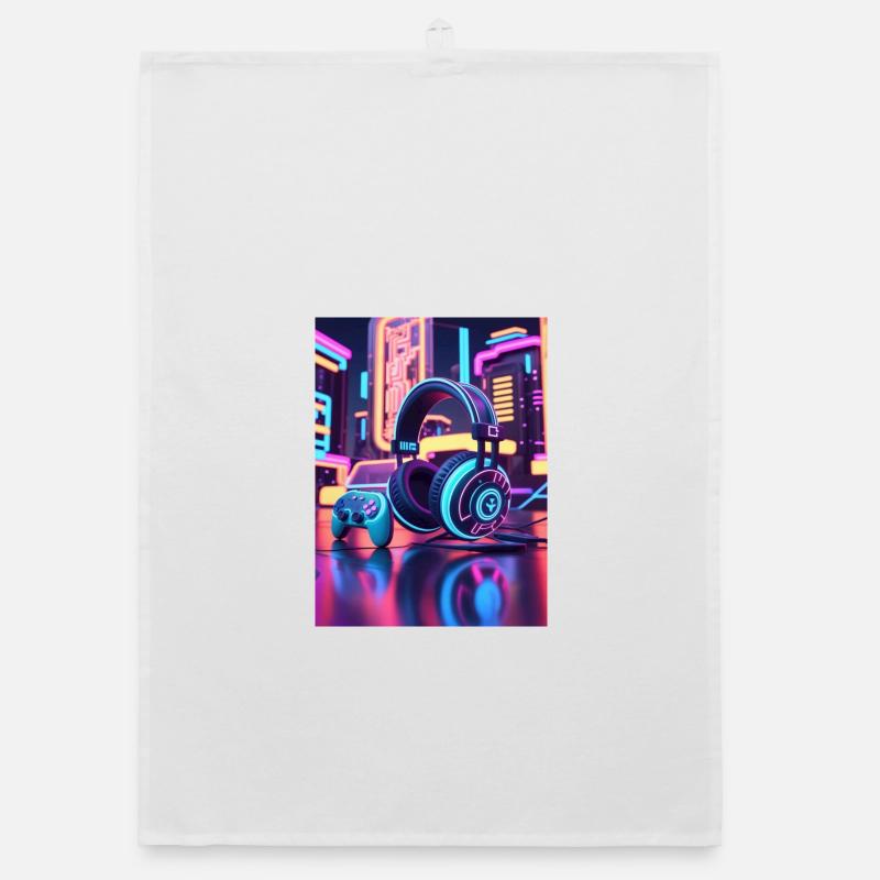 Conception du casque de jeu Neon Torchon bio