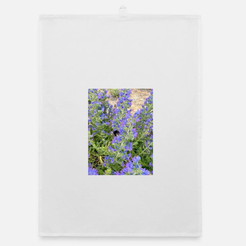 Motif adapté aux fleurs de lilas Torchon bio