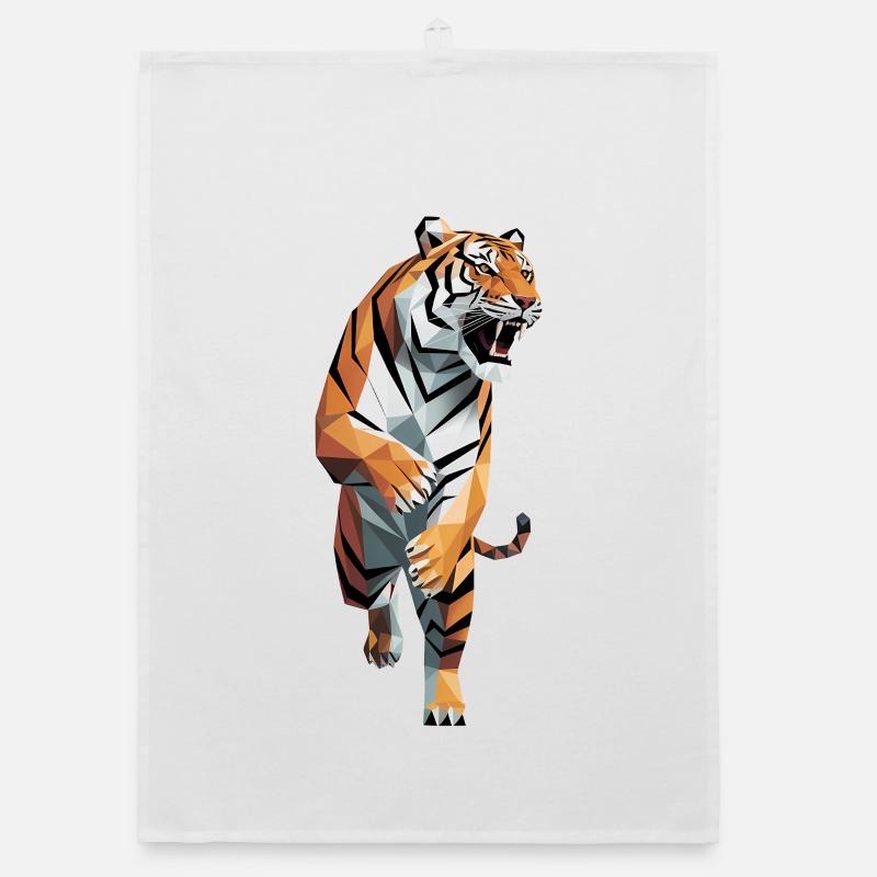 Tiger - Cool Low Poly Logo Torchon bio