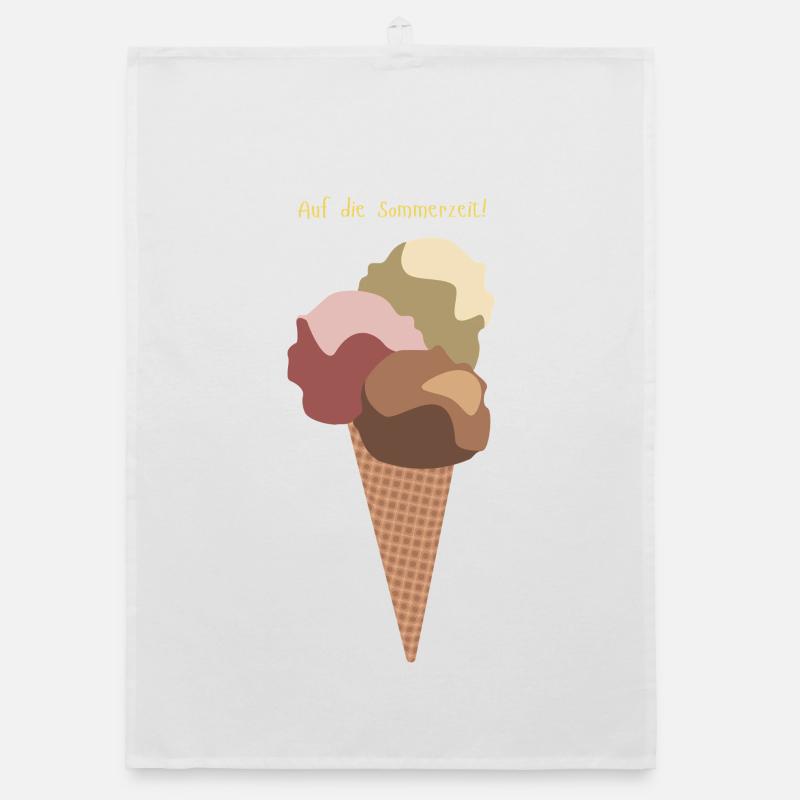 Vers le cornet de glace d’été Torchon bio