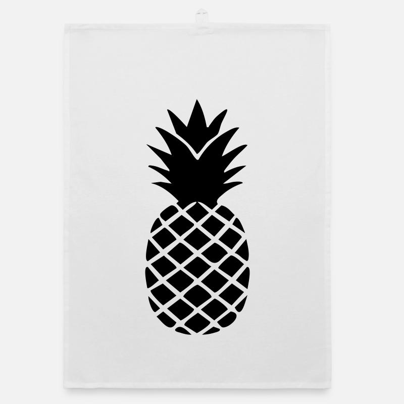 Silhouette ananas – Style tropical statement Torchon bio