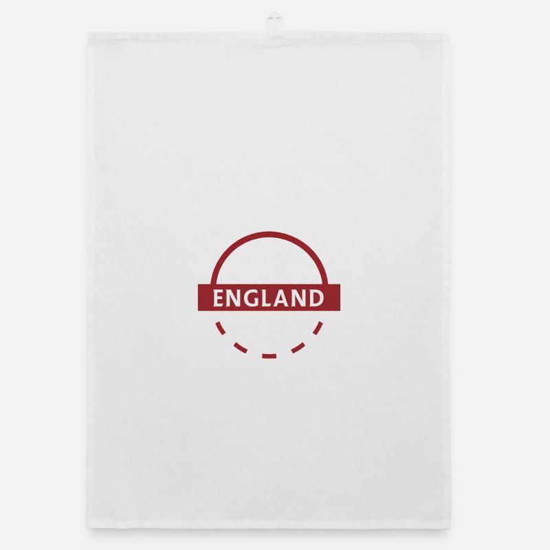 England Text Emblem Circular Organic dish towel