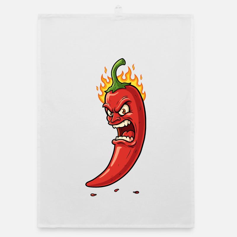 Raging Flame Chili Organic dish towel