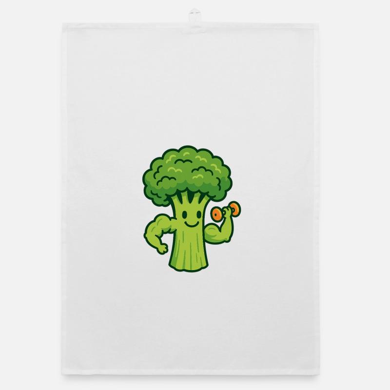 Broccoli Gains Organic dish towel