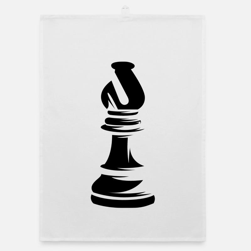 bishop läufer figur schach chess symbol Vektor Organic Geschirrtuch