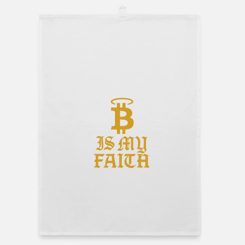 Conception du symbole de foi Bitcoin Torchon bio