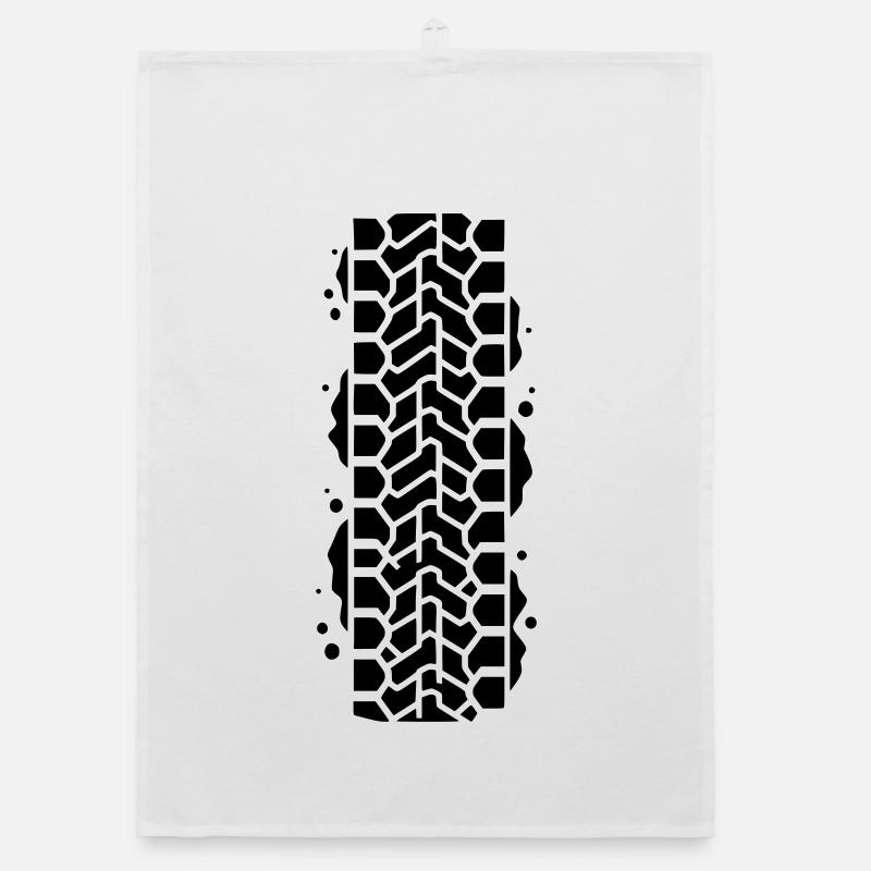 Tire Track Tread Mud MTB Organic dish towel