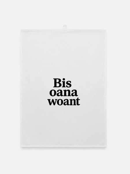 Bis oana woant - Organic Geschirrtuch - Weiß