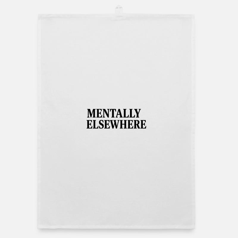 MENTALLY ELSEWHERE Organic dish towel