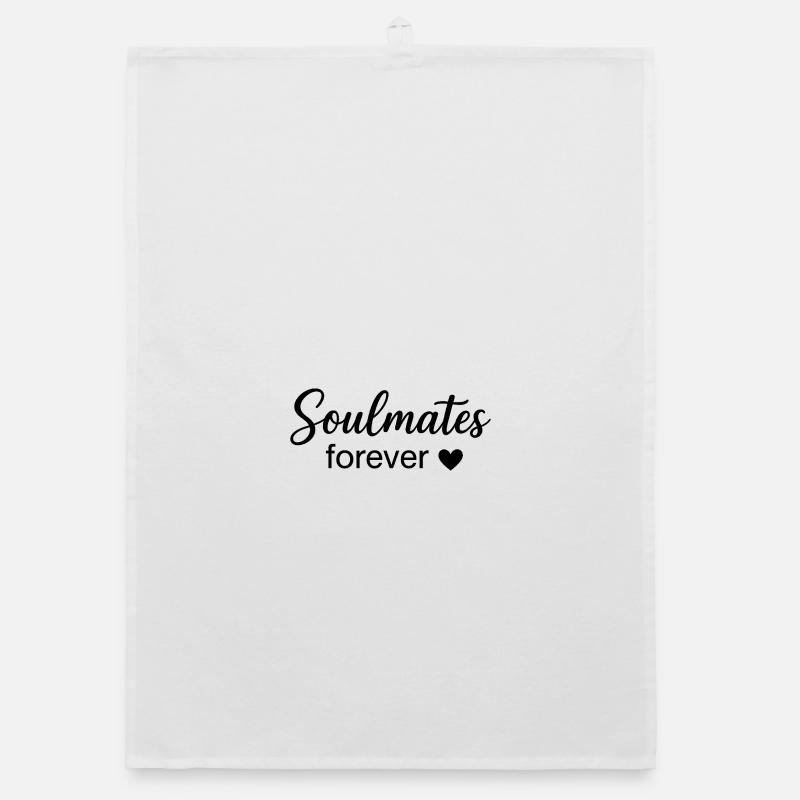 Âmes éternelles Boho Scripture Design Torchon bio