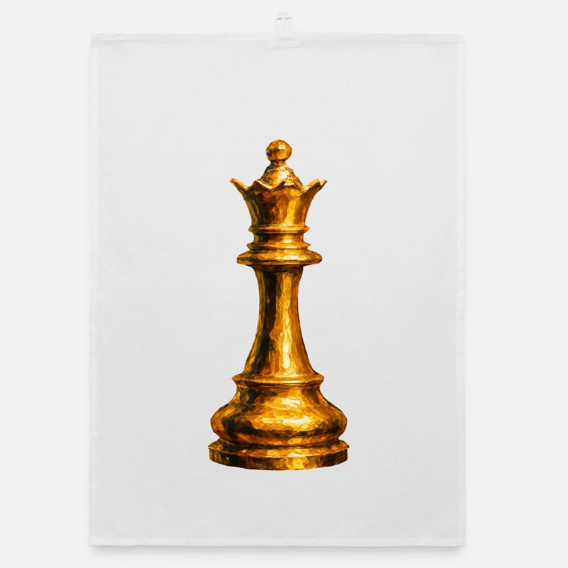 La Dame d'Or : Puissance Absolue Échecs Torchon bio